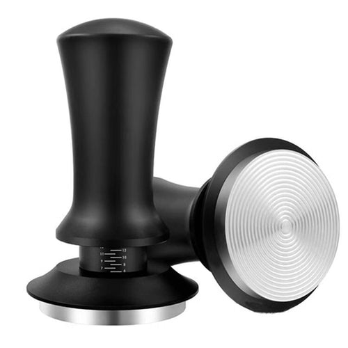Tamper with flat stainless base