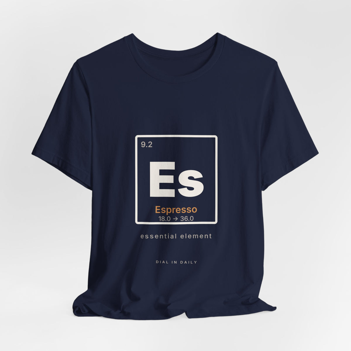 Es Espresso Element Shirt | Periodic Table Coffee Tee for Home Baristas