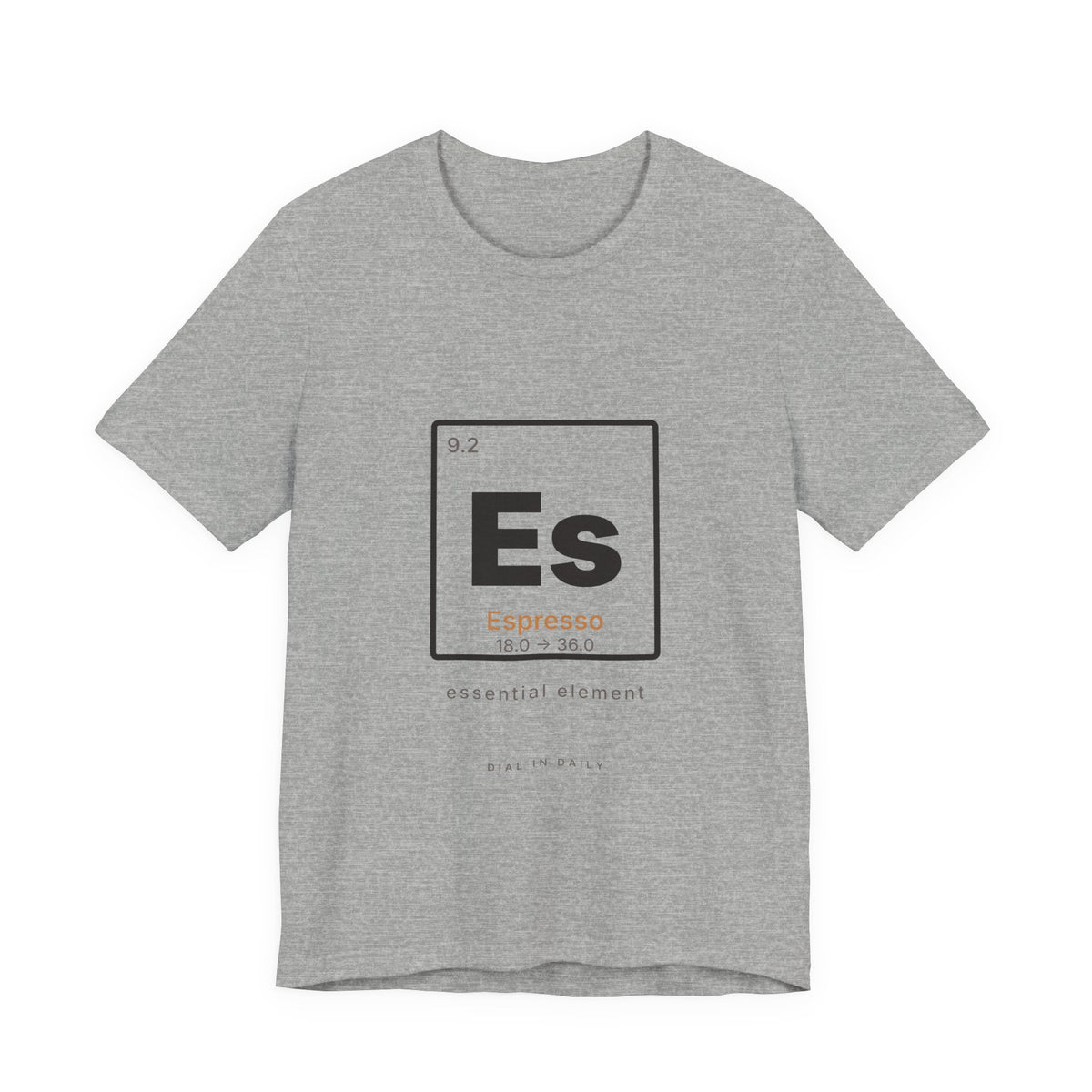 Es Espresso Element Shirt | Periodic Table Coffee Tee for Home Baristas