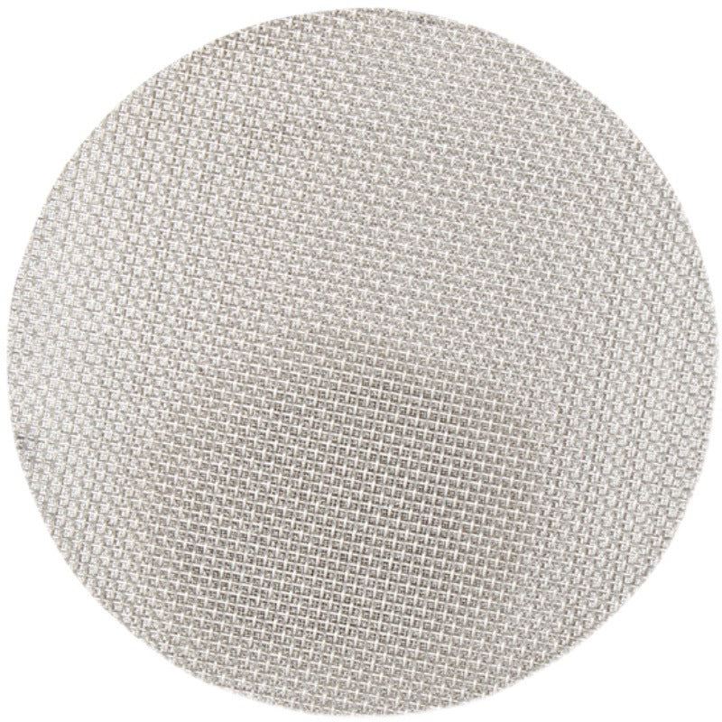 Stainless mesh puck screen close-up