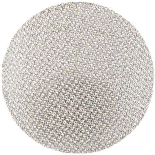 Stainless mesh puck screen close-up