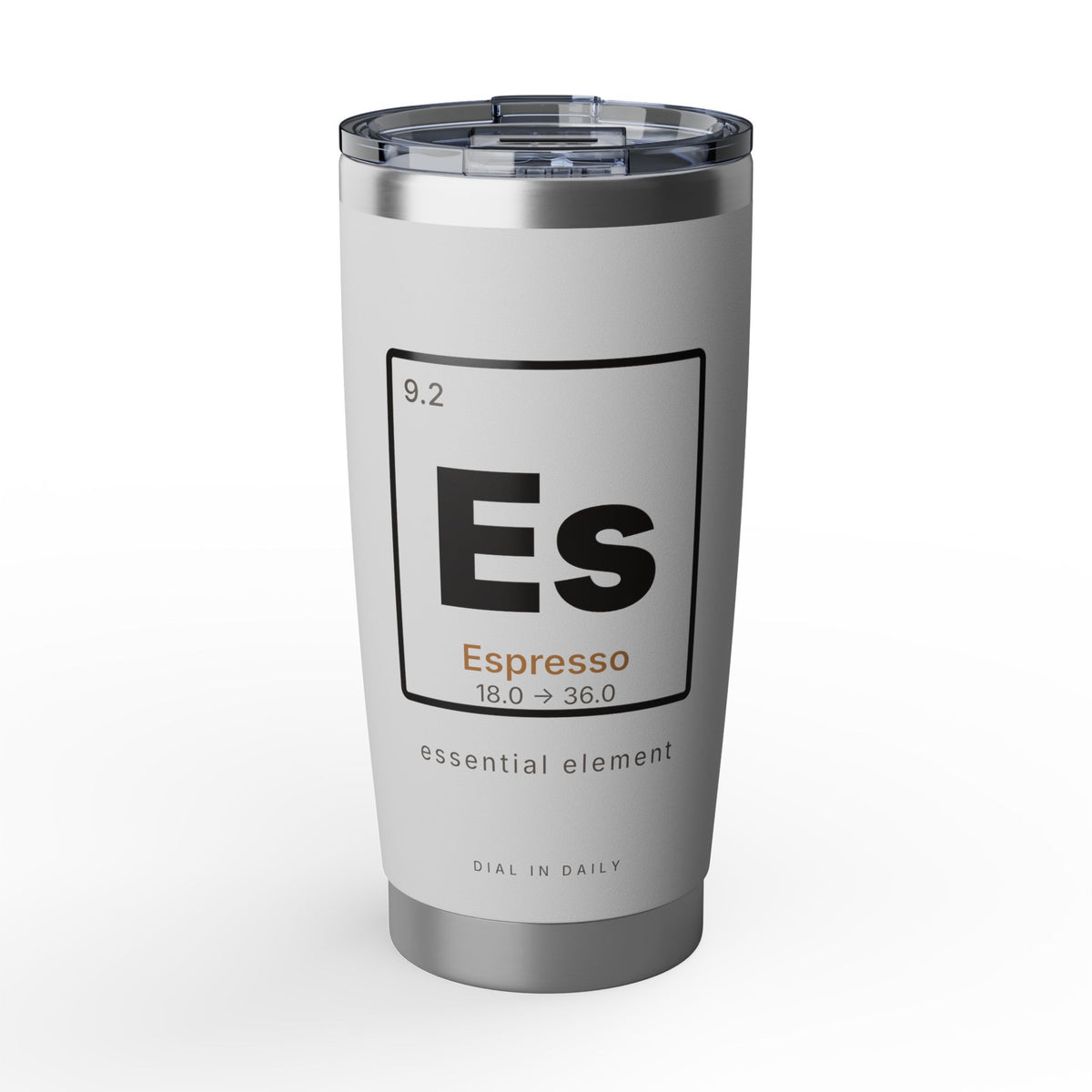 Es Espresso Element Tumbler | Periodic Table 20oz Insulated Coffee Tumbler