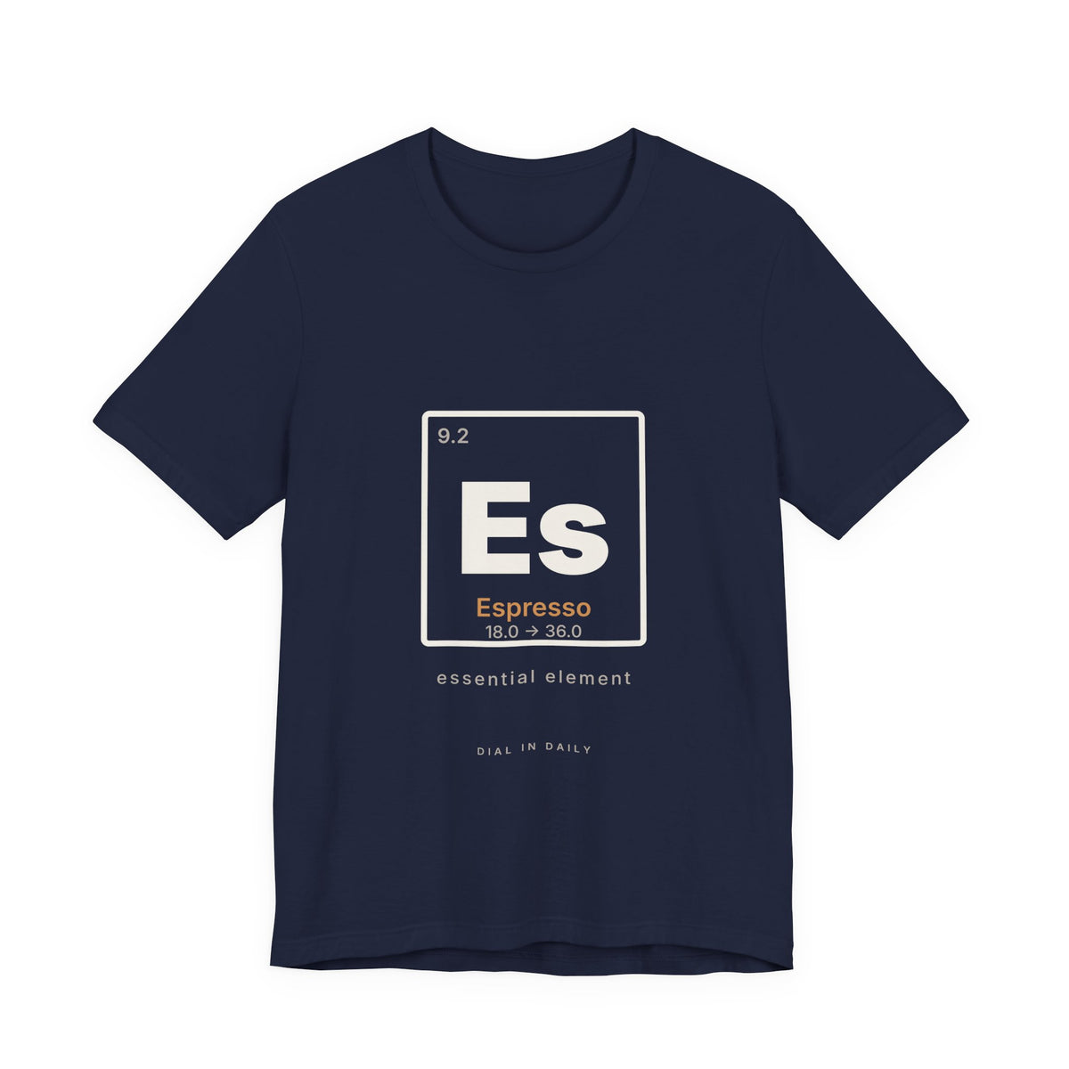 Es Espresso Element Shirt | Periodic Table Coffee Tee for Home Baristas