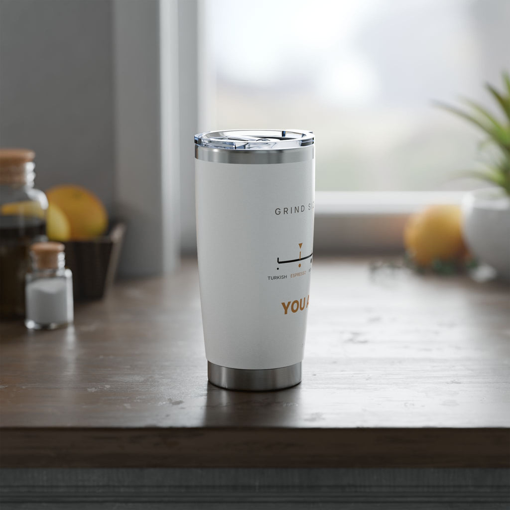 Grind Size Chart Espresso Tumbler | 20oz Insulated Coffee Tumbler