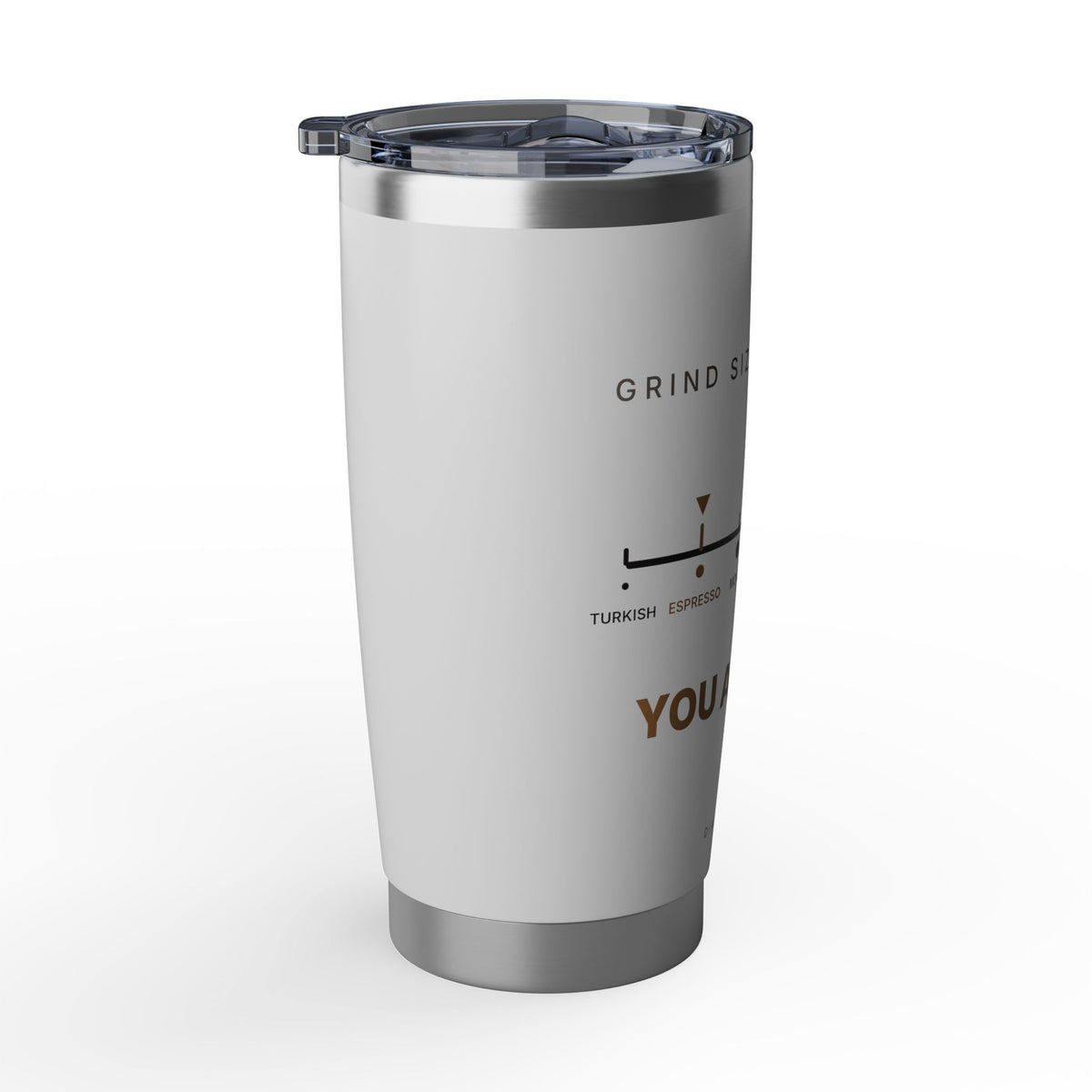 Grind Size Chart Espresso Tumbler | 20oz Insulated Coffee Tumbler