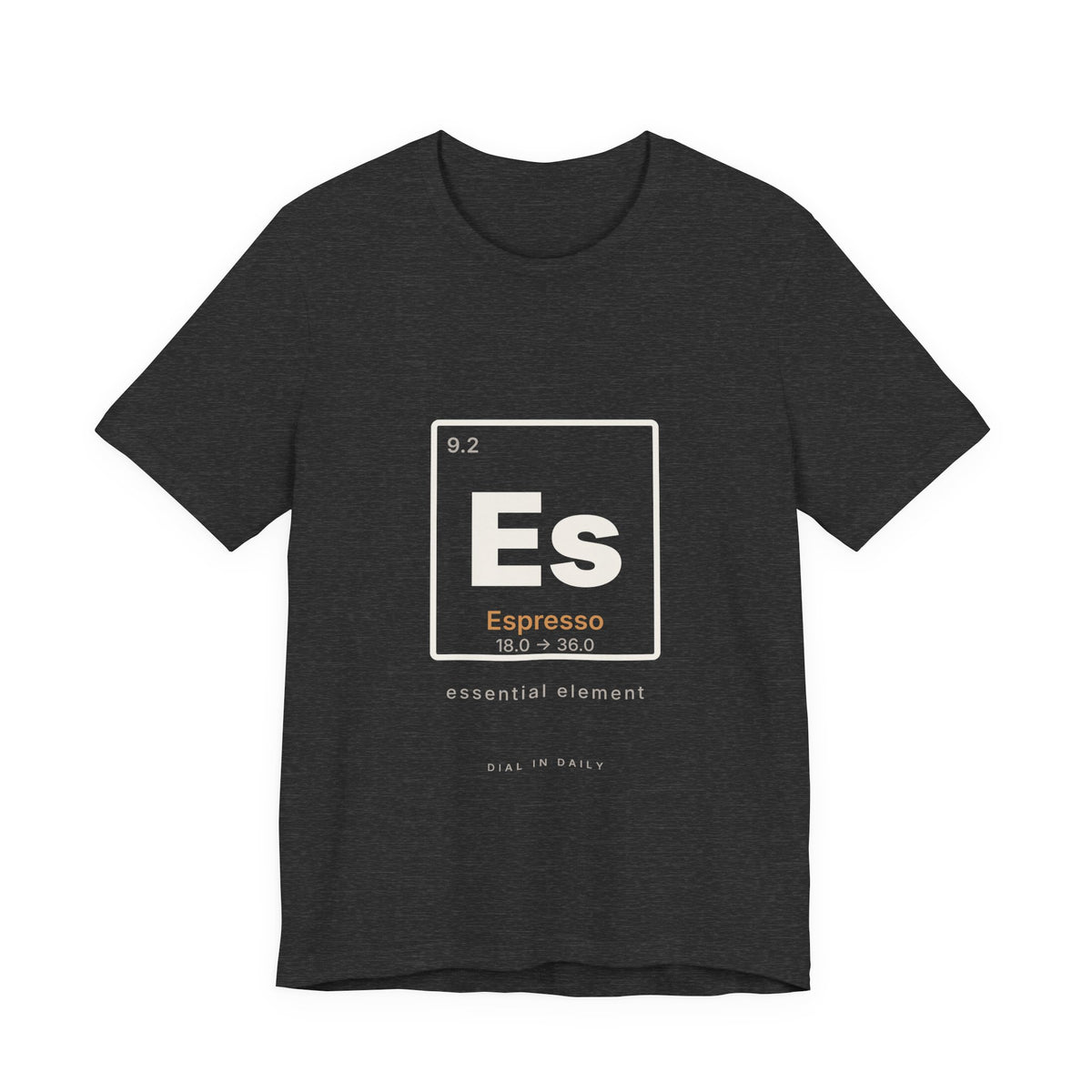 Es Espresso Element Shirt | Periodic Table Coffee Tee for Home Baristas