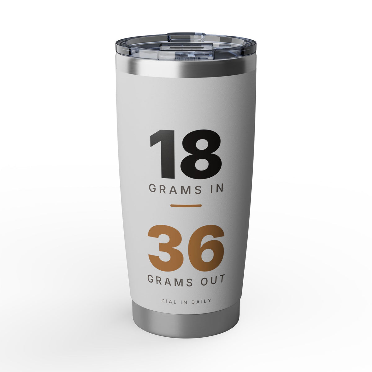 18 In 36 Out Espresso Ratio Tumbler | 20oz Insulated Coffee Tumbler