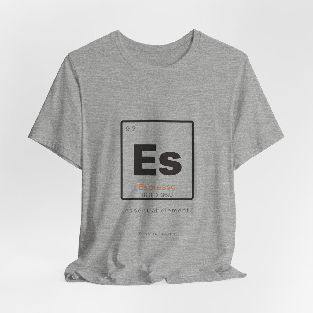 Es Espresso Element Shirt | Periodic Table Coffee Tee for Home Baristas
