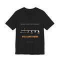 Grind Size Chart Espresso Shirt | You Are Here Coffee Grind Scale Tee