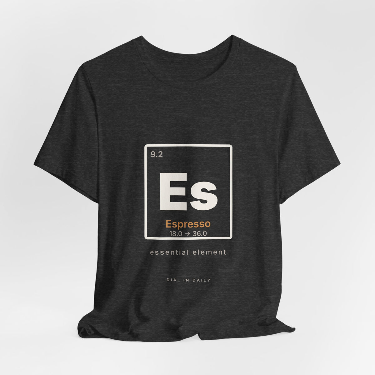 Es Espresso Element Shirt | Periodic Table Coffee Tee for Home Baristas