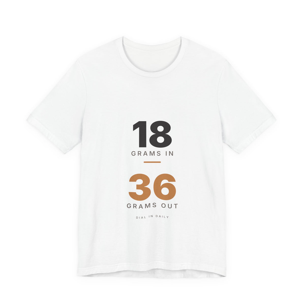 18 In 36 Out Espresso Ratio Shirt | 1:2 Brew Ratio Home Barista Tee