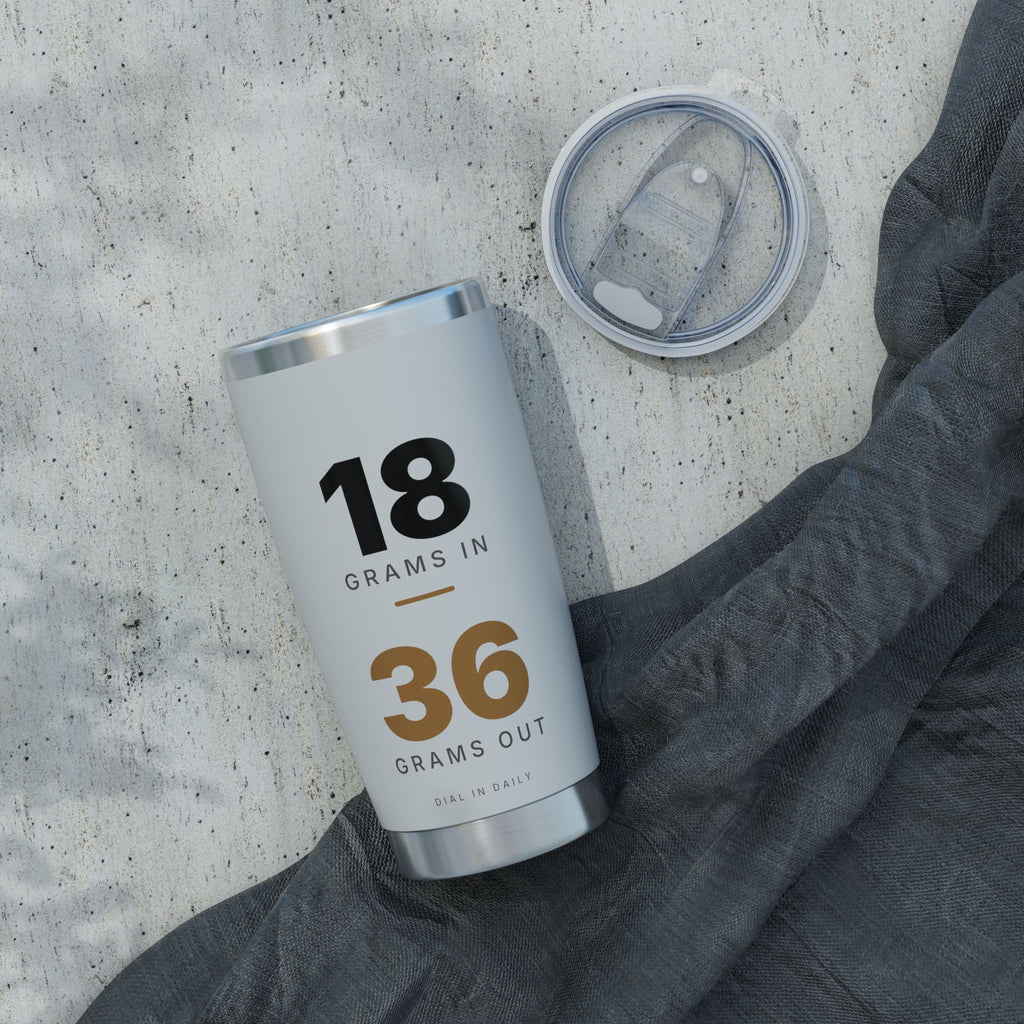 18 In 36 Out Espresso Ratio Tumbler | 20oz Insulated Coffee Tumbler