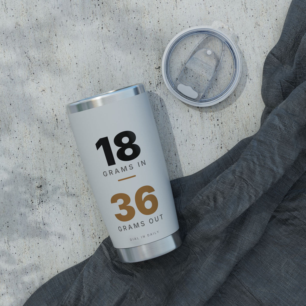 18 In 36 Out Espresso Ratio Tumbler | 20oz Insulated Coffee Tumbler