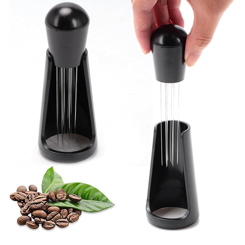WDT tool with coffee beans