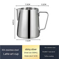 350 ml stainless milk pitcher with dimensions